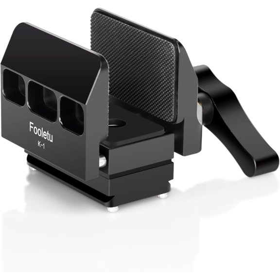 Fooletu K-1 Rifle Saddle Mount Hunting Tripod Gun Clamp Compatible with Arca Swiss Quick Release Shooting Tripod Rest Ball Head Adapter for Hunting and Shooting Outdoors Target Practice