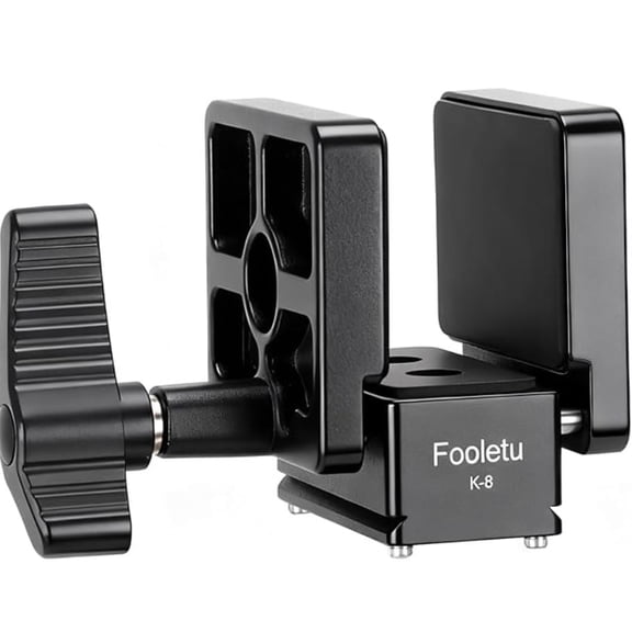 Fooletu Rifle Saddle Mount Tripod Gun Clamp Compatible with Arca Swiss Quick Release Plates Hunting Rail Clamp Shooting Tripod Ball Head Adapters for Hunting and Shooting Outdoors Target Practice