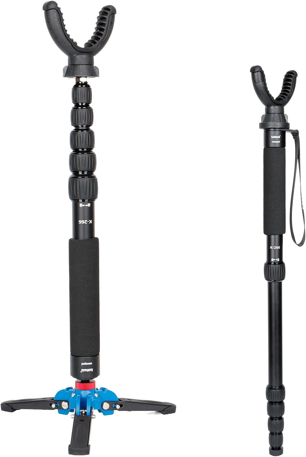 Fooletu Shooting Stick Monopod with TriStand Tripods Base, Rotating