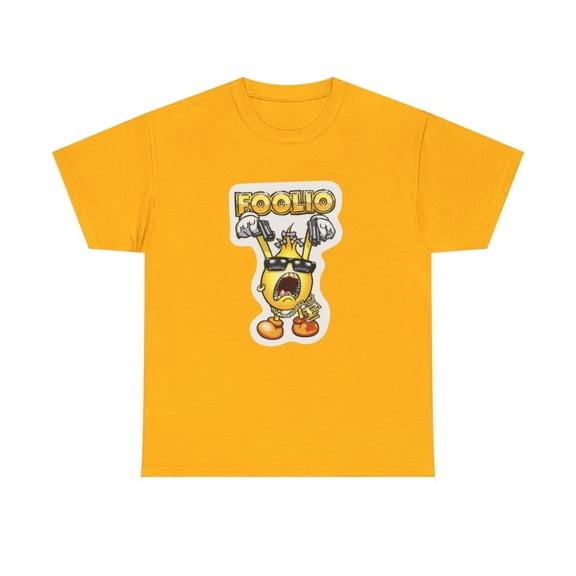 Foolio Flameboy World Industries 2001 Skateboard Vintage Classic TShirt Print - Gold / XL