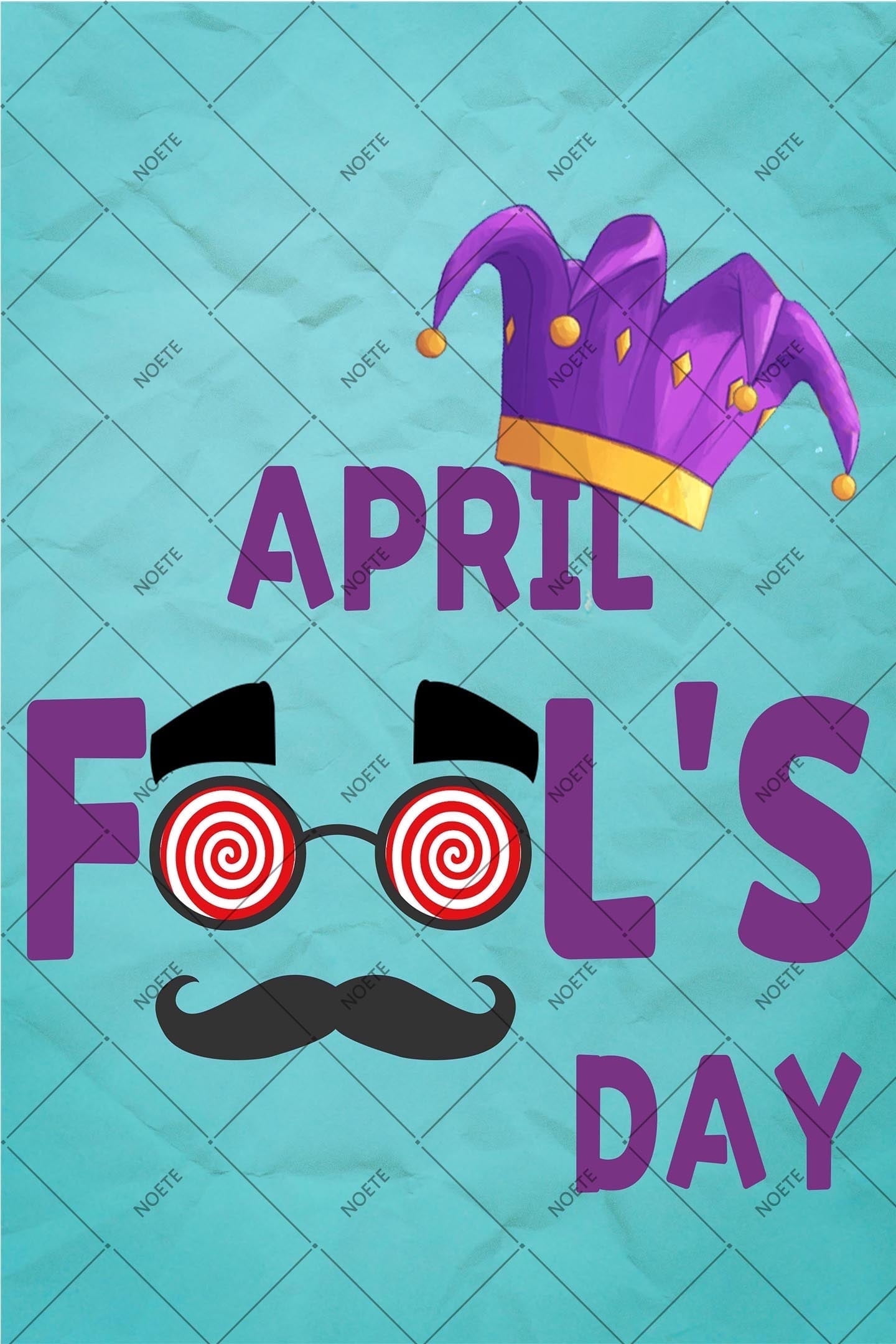 Fools' Day Decoration Metal Tin Sign by NOETE – 12x16 Inch April Fools ...
