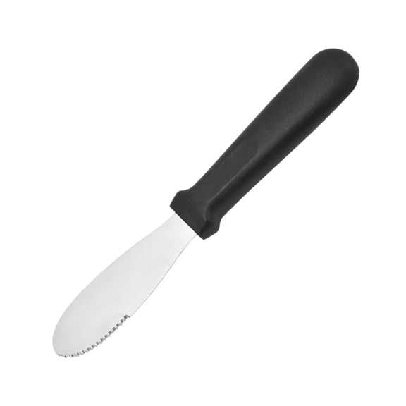 Foopr Butter Spreader Stainless Steel Spreader With Black Plastic Handle Spreading Sandwich Condiment Bread