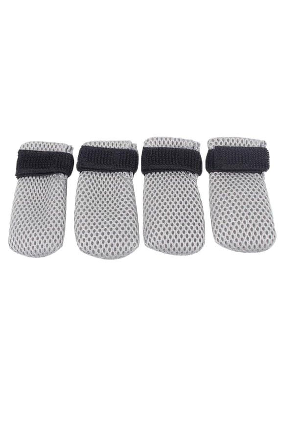 Cat Booties AntiScratch Mittens 4 PCS Cat Covers Mesh Breathable Cat Shoes Adjustable Cats Scratch Gloves Suitable For Cats When Bathing And Nail Trimming