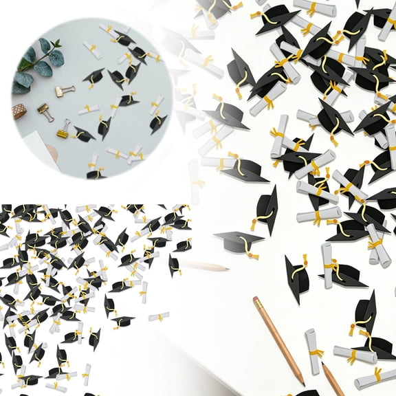 Foopr Graduation Season Confetti Graduation Cap Tabletop Party Paper Glitter