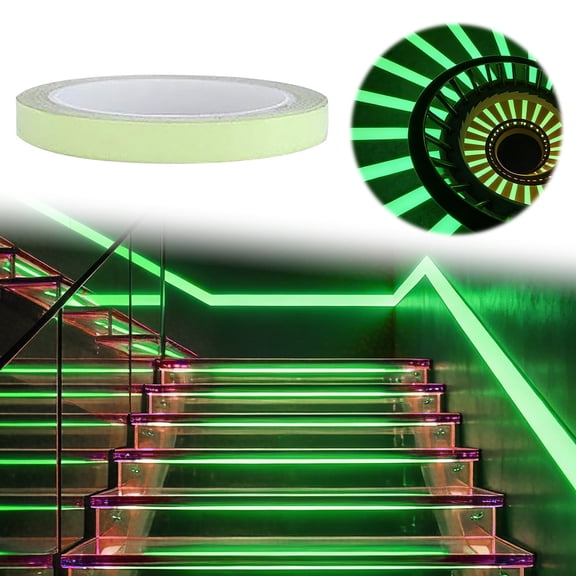 Foopr High Brightness Glow In The Dark Tape For Marking Art Craft DIY Deco And Party . Rechargeable Luminous Tape