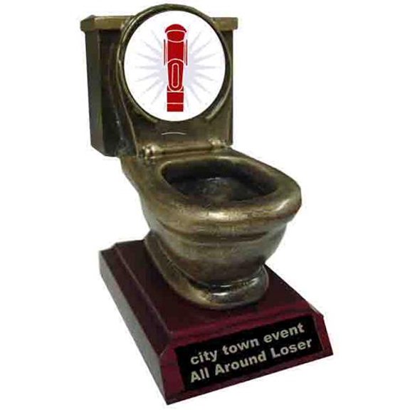 Foos Ball Toilet Trophy