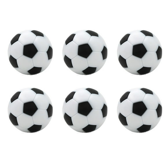 A Foosball Replacement Balls 6-Pack 32Mm Mini Soccer Balls Table Football Game Accessory Abs Plastic Sports Equipment Game Room Supplies Tournament Play Accessories 1.26 Inch 0.23 Lbs
