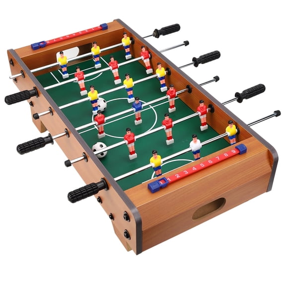 Foosball Table 20" Portable Tabletop Soccer Game Educational Table Soccer Game Toy 18 Soccer Keepers for Family Night, Game Room, Arcades, Bars, Parties, Football Game Set for Adults Kids 2-4 Players