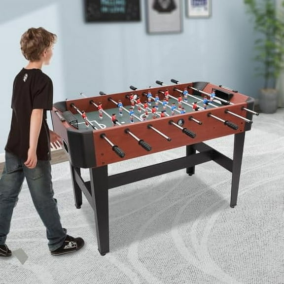 Foosball Table, Indoor Soccer Table for Kids and Adults with 360 Degree Goalie Rotation and 8-Stick, Multiplayer Games for Game Rooms