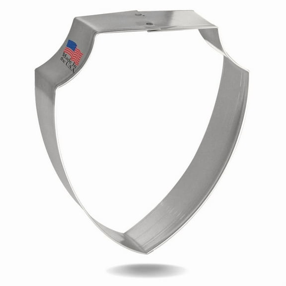 Foose Brand Badge, Shield, Plaque Cookie Cutter 3.75 in, Tin Plate Steel, Handmade in USA