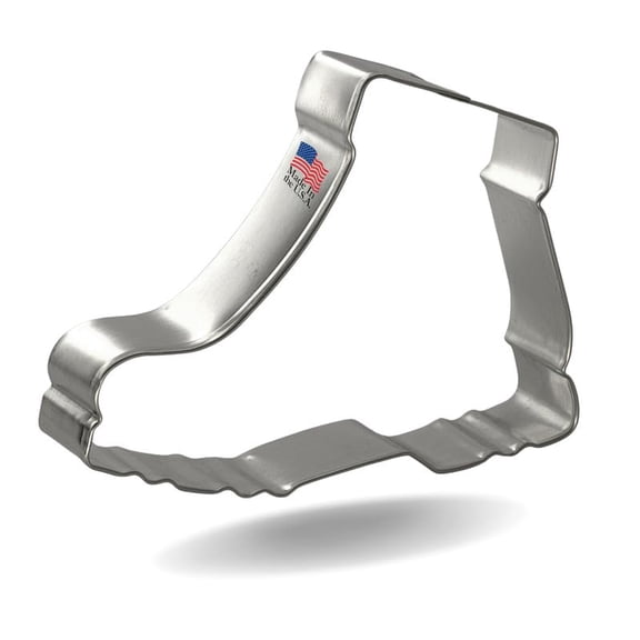 Foose Brand Hiking Boot Cookie Cutter Cookie Cutter 4 in, Tin Plate Steel, Handmade in USA