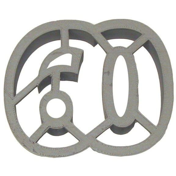 Foose Brand Number 60 Cookie Cutter Food Safe Plastic - 3.75 inch - Color May Vary - USA Made