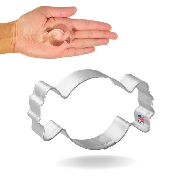 Foose Cookie Cutters Mini Candy Wrapper 1.75 in Cookie Cutter Sweets Tin Plated Steel Made in USA