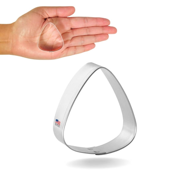 Foose Cookie Cutters Mini Pie Slice, Candy Corn 1.75 in Cookie Cutter Tin Plated Steel, Made in USA