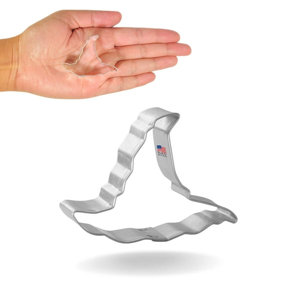 Foose Cookie Cutters Mini Witch Hat 2 in Cookie Cutter Halloween Tin Plated Steel, Made in USA