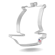 Foose Cookie Cutters Pirate Ship Cookie Cutter 4.75 in Metal Shapes Made in USA, Silver