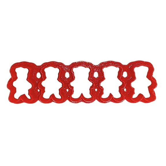 Foose Cookie Cutters Teddy Bear Cracker Multi Cutter 1 1/8 in segments, 3d Printed Plastic, Made in USA (Color may vary)