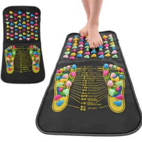 Foot Acupuncture Pad Rectangular Stone Road 2 In 1 Foot Massage Cushion Mat New