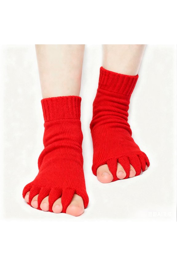 Unisex Foot Alignment Socks - Toe Separators for Comfort & Support