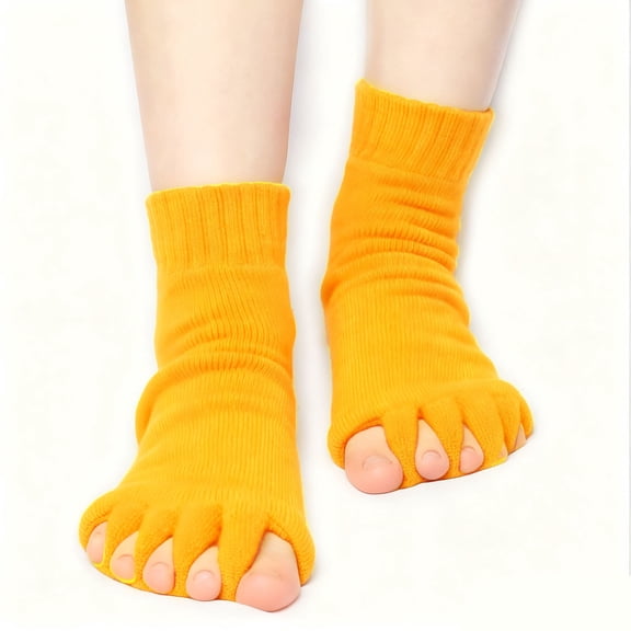 Unisex Foot Alignment Socks - Toe Separators for Comfort & Support