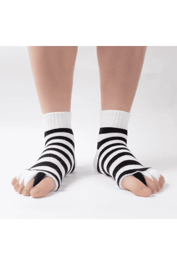 Unisex Foot Alignment Socks - Toe Separators for Comfort & Support