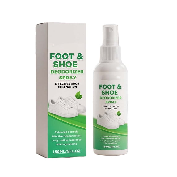 Foot And Shoe Deodorizer Spray 150ML For Sneakers Socks And Feet Long- Mild Foot Odor Remover Spray For Daily Use