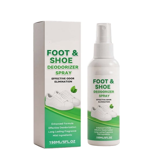 Foot And Shoe Deodorizer Spray 150ML For Sneakers Socks And Feet Long- Mild Foot Odor Remover Spray For Daily Use