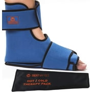 Foot & Ankle Pain Relief Hot/Cold Boot Foot Wrap - Effectively Relieve Foot and Ankle Aches & Pains Using Compression Gel Wrap - Heated or Cooled, Extra Ice Pack, For Men and Women - FDA Registered
