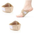 thumbnail image 1 of Foot Arch Support Brace, Adjustable Arch Support Compression Bands 1 Pair, Orthotics Arch Sleeves with Gel Pad for Flat Feet, Arches Heel Spurs, Feet Pain Relief, Wear Over or Under Socks,Beige, 1 of 8