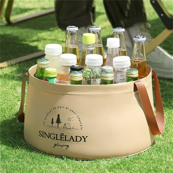 Foot Basin for Soaking Feet, Plastic Foot Bucket with Handles and Massage Acupoint, Foldable Laundry Basket, Portable for Travel, Camping, and Home Use, #H, By Kingtowag