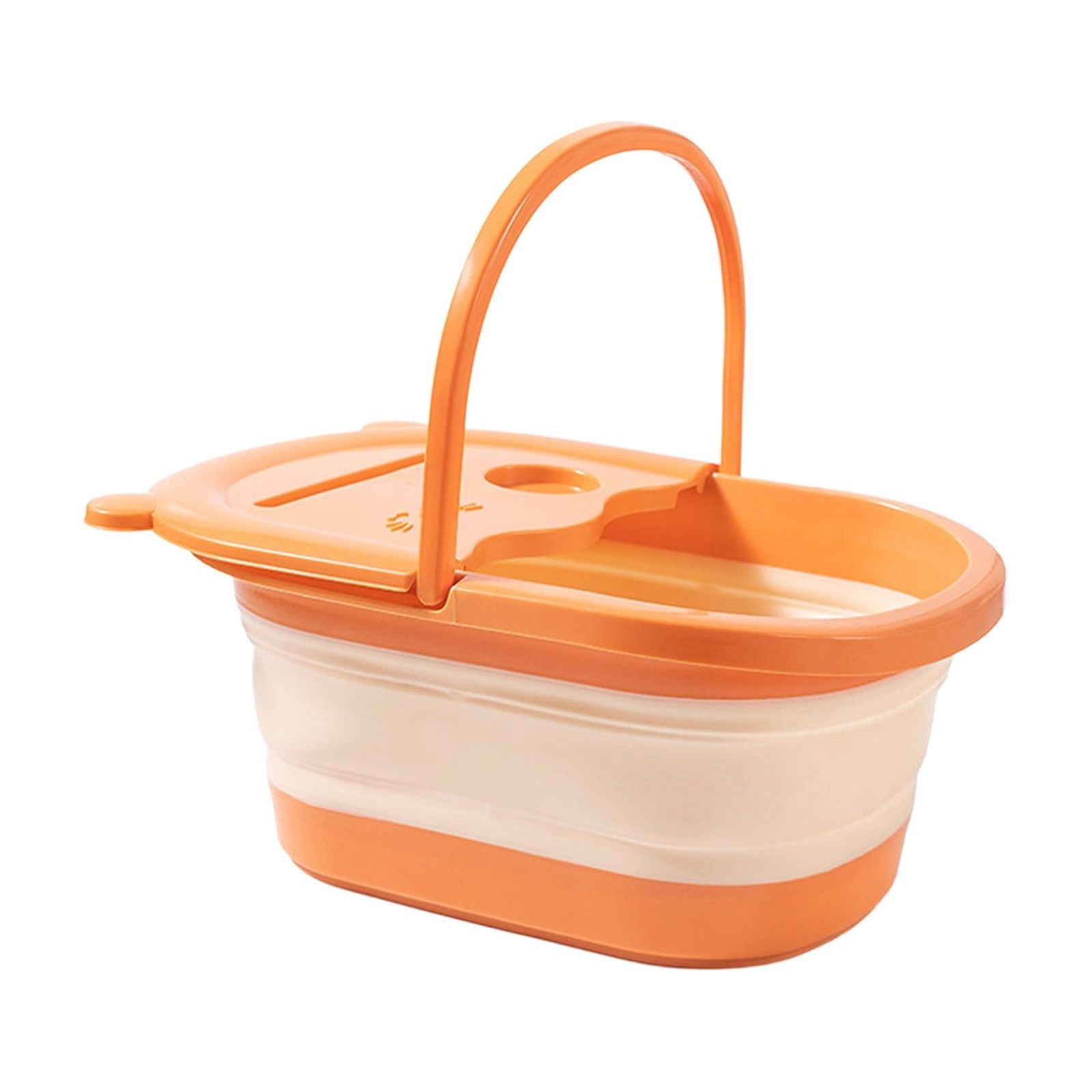 Foot Bath Bucket with Surface, Lid and Handle for Home, Travel and ...