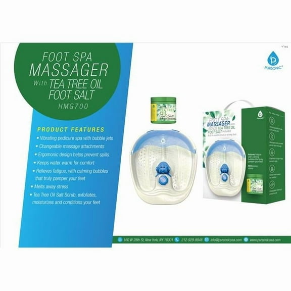 Foot Bath/Spa Massager with BONUS Foot Salts