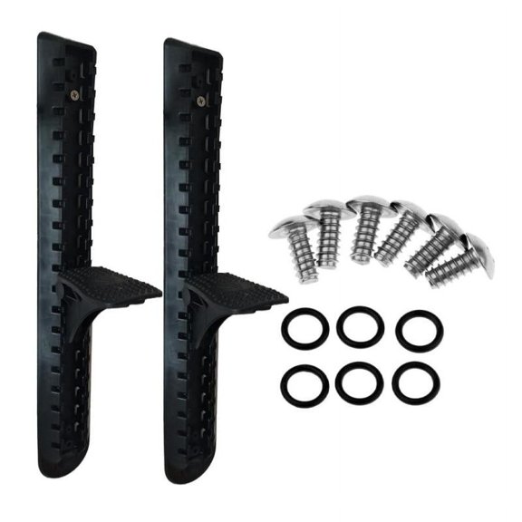 Foot Brace Universal Set of 2 Footrest Accessories Pedals Kayak Foot Pegs for Boat