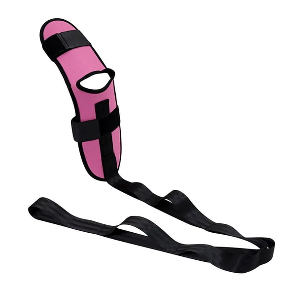 Foot and Calf Stretcher-Stretching Strap For Plantar Fasciitis, Heel Spurs, Foot Drop, Achilles Tendonitis & Hamstring. Yoga Foot & Leg Stretch Strap,rose Red,rose Red,F36108