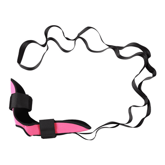 Foot and Calf Stretcher-Stretching Strap For Plantar Fasciitis, Heel Spurs, Foot Drop, Achilles Tendonitis & Hamstring. Yoga Foot & Leg Stretch Strap.