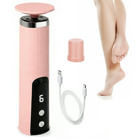 Electric Foot Callus Remover Tool,Electric Foot File Callus Remover,Effective & Portable, Pink