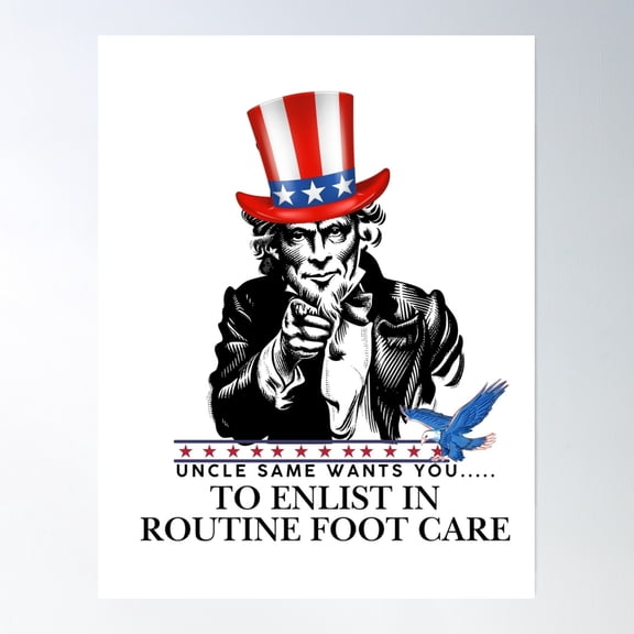 Foot Care- 4Th Of July Poster Wall Art, Modern Wall Decor, 16x24 UNFRAMED