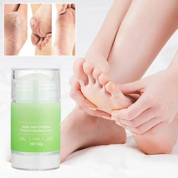 Foot Care Cream, Crack Feet Prevention Stick, Cracked Heel Stick, Moisturizing Foot Balm Stick,Remove Dead Skin and Softens Dry Skin,Refreshing Smooth Non-Greasy Texture (Apple)
