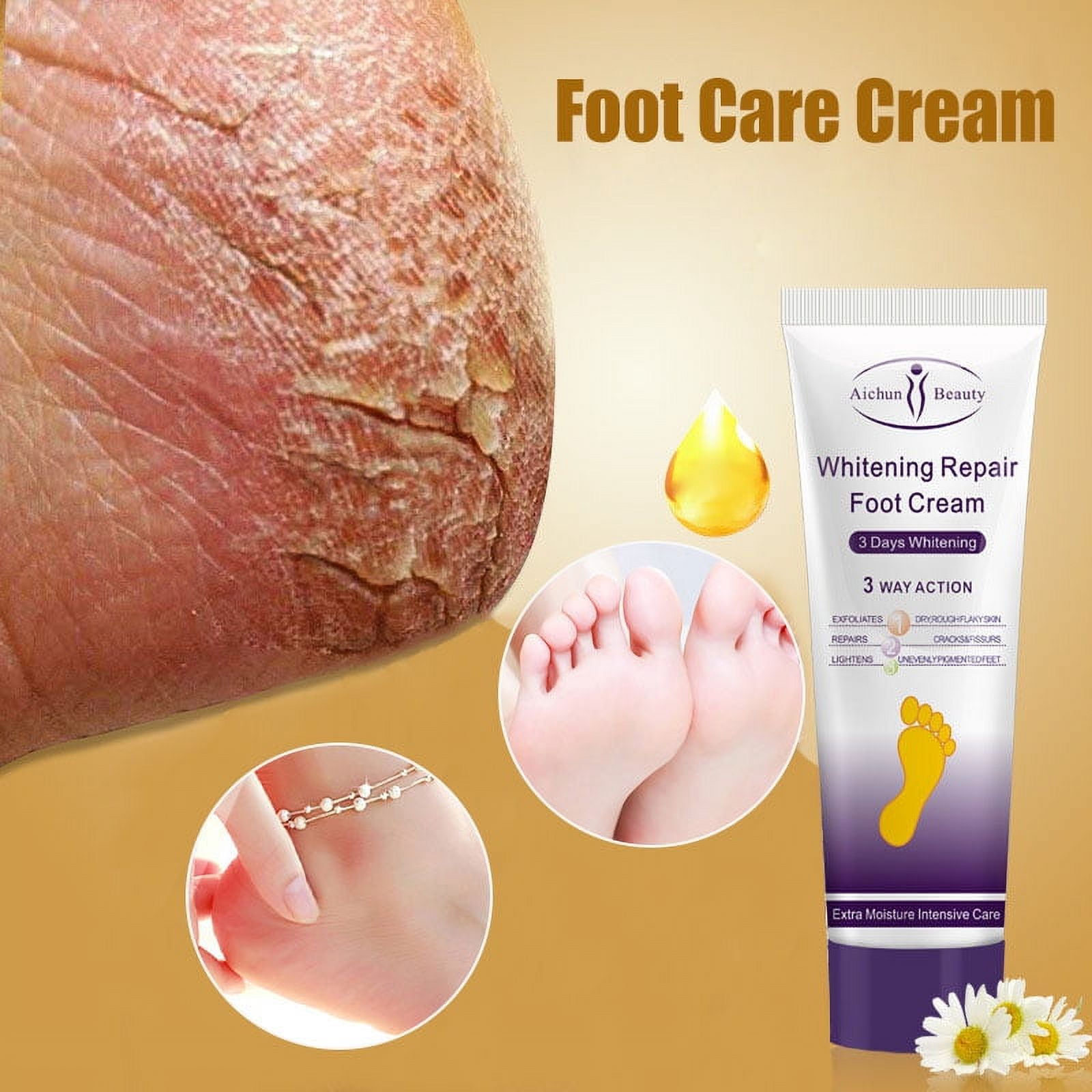 Asian woman applying moisturizing cream skincare treatment to solve and  repair feet with crack and dry heel skin. 35289730 Stock Photo at Vecteezy