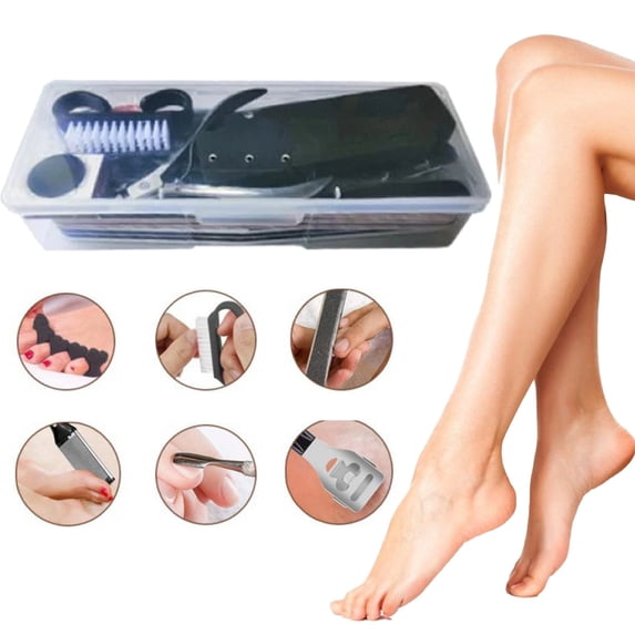 Foot Care Tool Set - Pedicure Kit & Foot Care Tools, Foot Rasp Dead Skin Remover for Home & Salon Use, Sets & Kits Easter Mother'S Day Pedicure