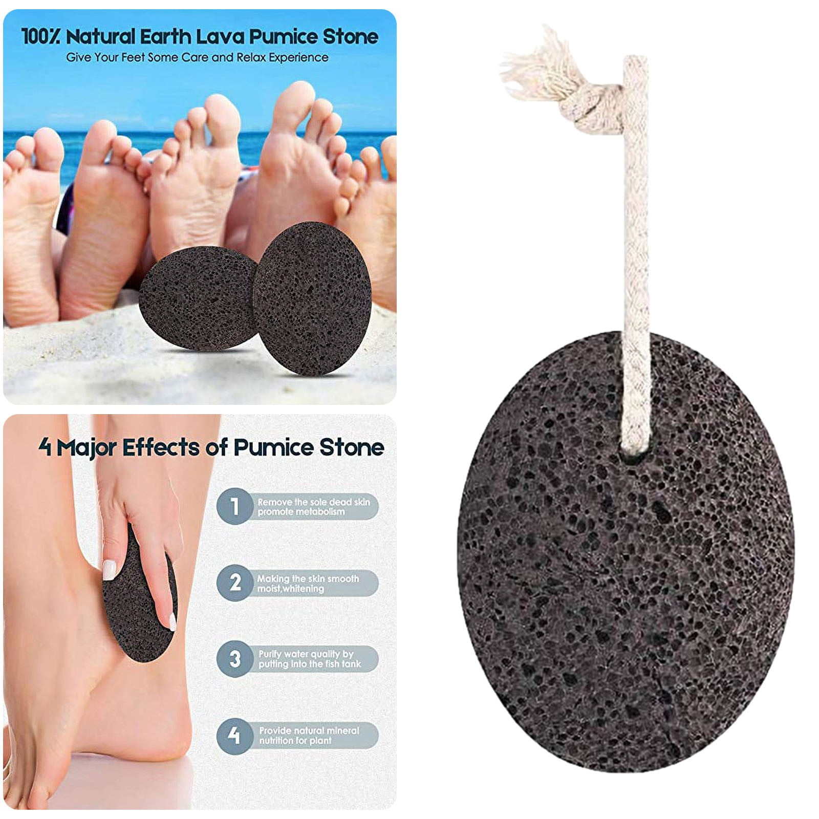 Foot Care Tools Foot Grinding Stone Oval Foot Rubbing Stone
