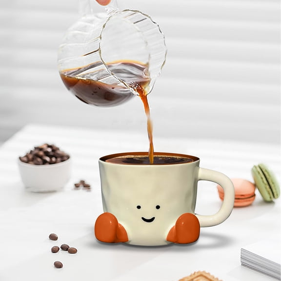 Foot Ceramic Mug with Cute 3D Feet, Whimsical Coffee Cup for Coffee Tea or Hot Drinks, Playful Kitchen Decor and Fun Gift for Home Office or Party Favors