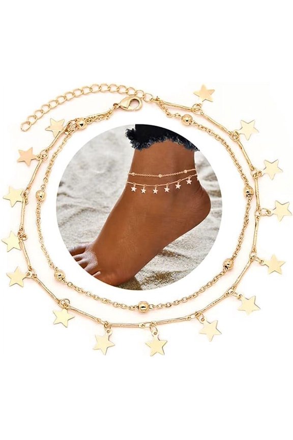 Foot Chain Boho Beach Jewelry Layer Anklet For Women Adjustable Anklet[o5863]