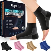 Foot Compression Socks for Women and Men - PhysFlex Ankle Brace, 1 Pair