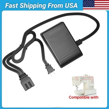 Foot Control Pedal Power Compatible with Singer Sewing Machine 4552 4562 4572 4622 5102 5107