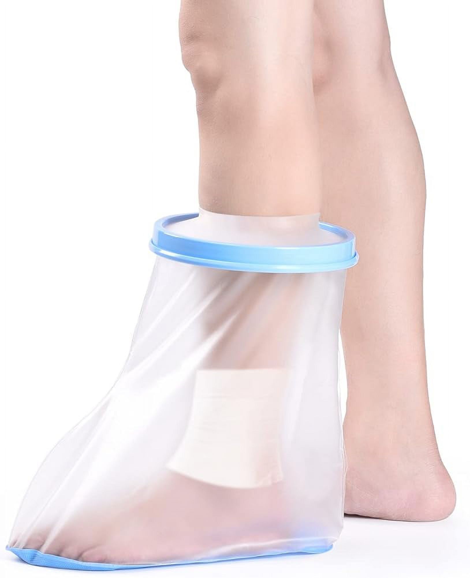 Foot Cover for Shower, NonSlip Waterproof Ankle Cast Protector for Toe