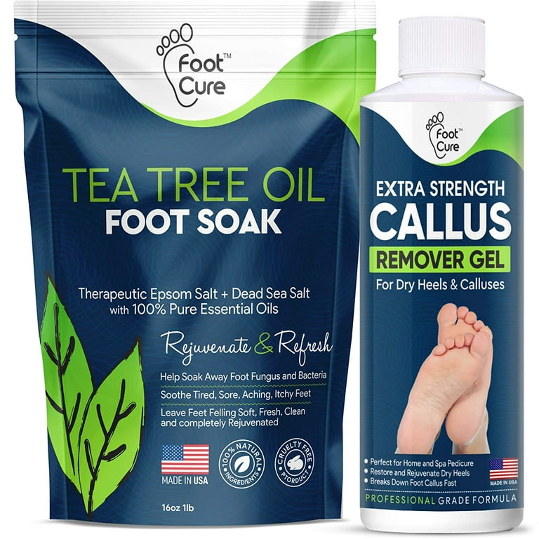 Tea Tree Foot Soak & Callus Remover Gel Kit - Moisturize, Heal, and Re –  Foot Cure