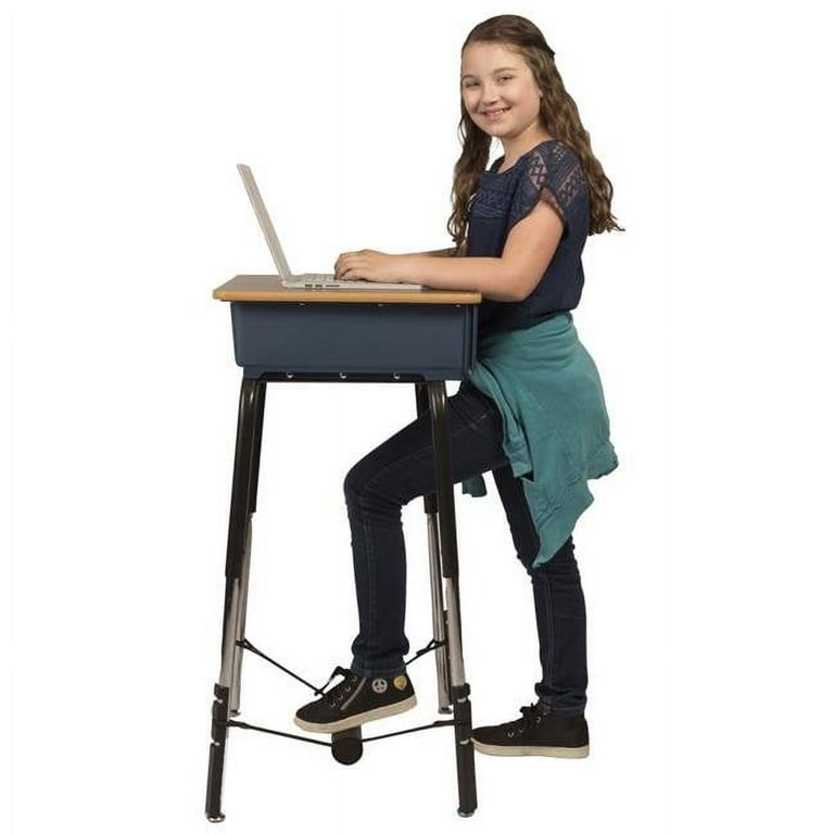 Foot Fidget 2026399 1 in. dia. Standing Desk Conversion 2.0 Kit for  Legs, Black & Aluminum 