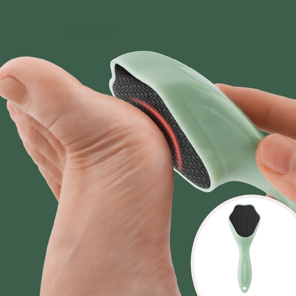 Foot File, Efficient Callus Remover Pedicure Tool, Ergonomic Handle Safe Gentle Skin Foot Grinder Easy to Clean, Green