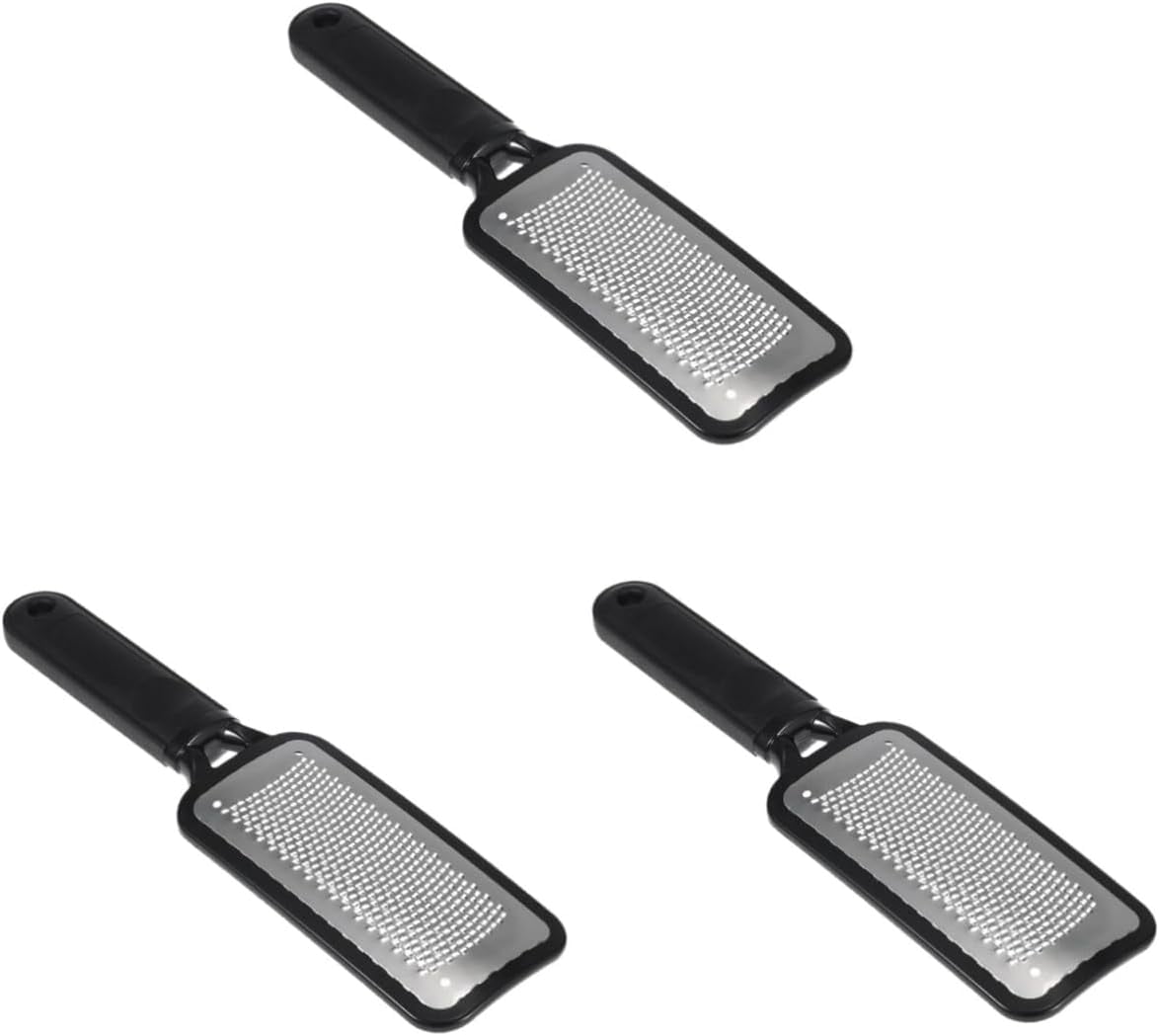 Foot Files 3pcs Double Sided Metal Scrubber Heel Shaver Foot Remover Pedicure Tool Stainless